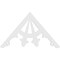 Ekena Millwork Pitch Riley Architectural Grade PVC Gable Pediment, 36"W x 21"H x 1"P (14/12) GPP036X021X100RIL - alternate 3